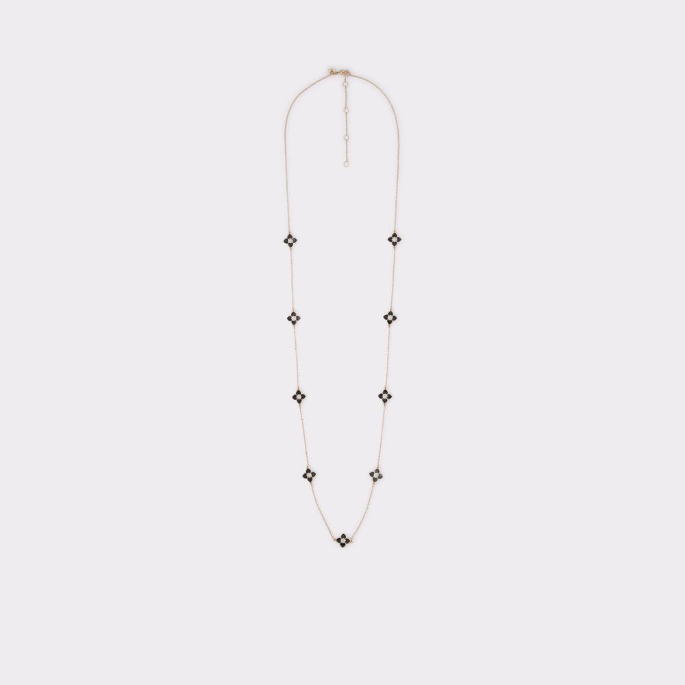 Női Aldo Adreanna Necklace Nyakláncok Fekete Arany | 856-BEGCSH