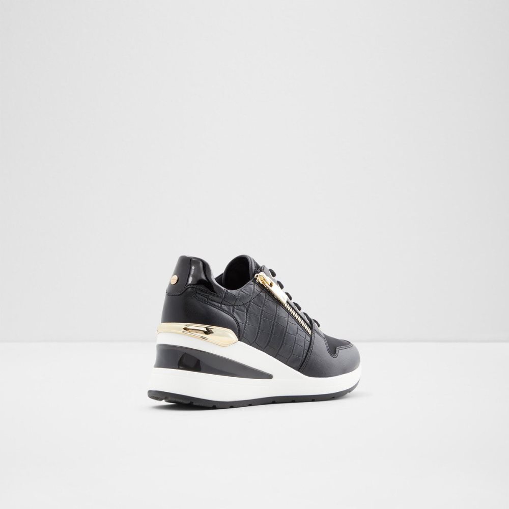 Női Aldo Adwiwia Sneaker - Wedge heel Sportcipő Fekete | 956-QXIABL