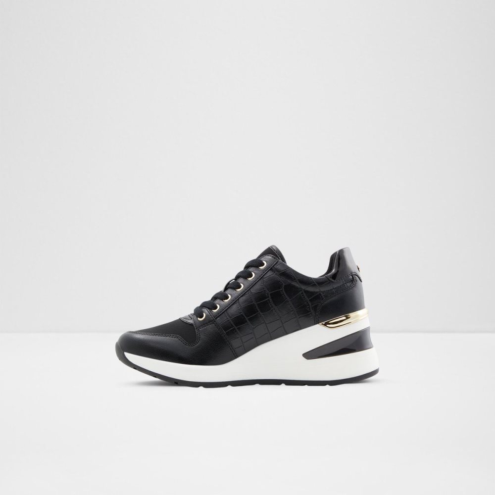 Női Aldo Adwiwia Sneaker - Wedge heel Sportcipő Fekete | 956-QXIABL