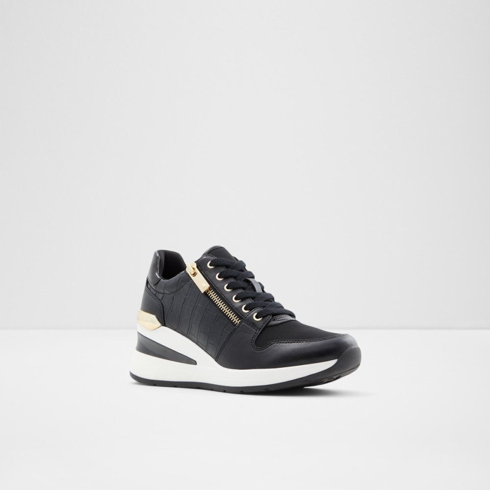 Női Aldo Adwiwia Sneaker - Wedge heel Sportcipő Fekete | 956-QXIABL
