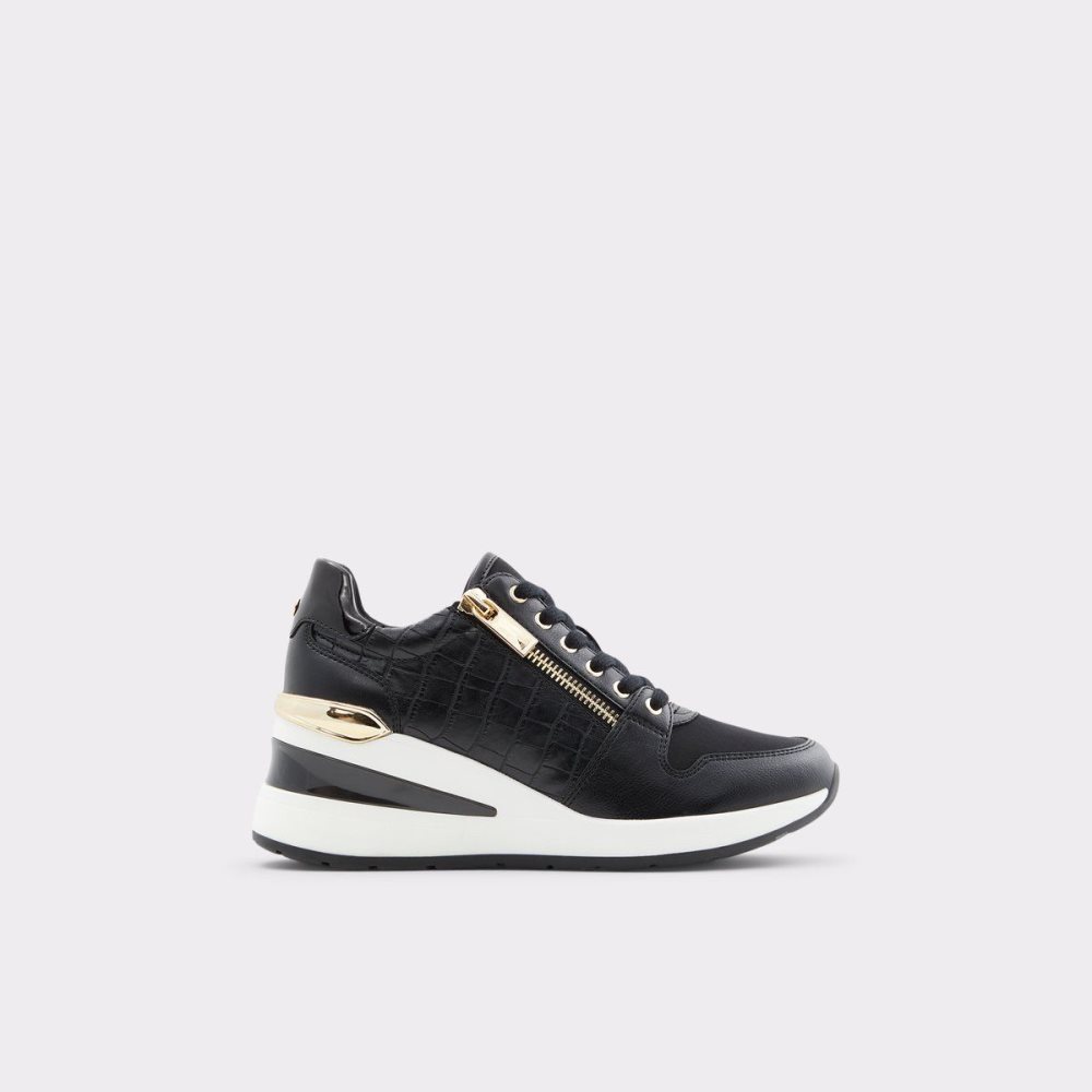 Női Aldo Adwiwia Sneaker - Wedge heel Sportcipő Fekete | 956-QXIABL