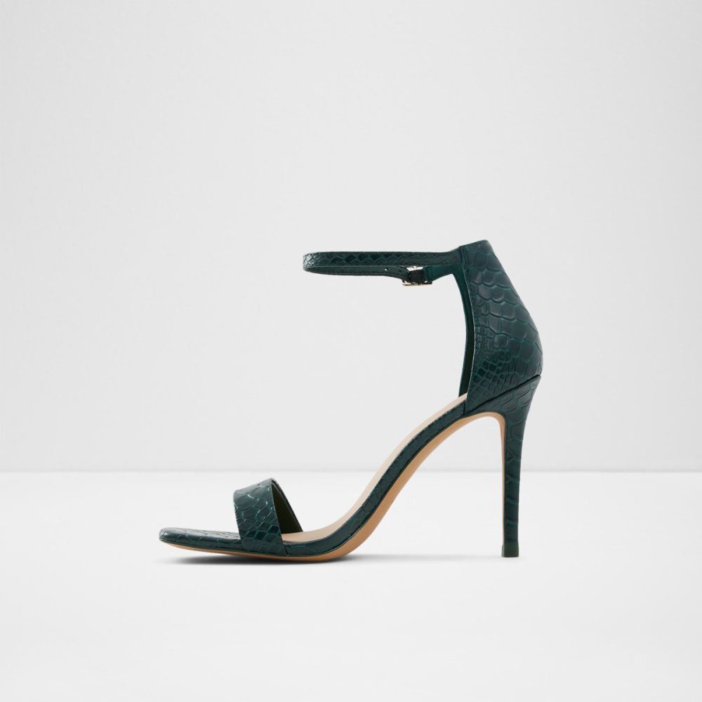 Női Aldo Afendaven High heel sandal - Stiletto heel Szandál Sötétzöld | 693-EBGTCX