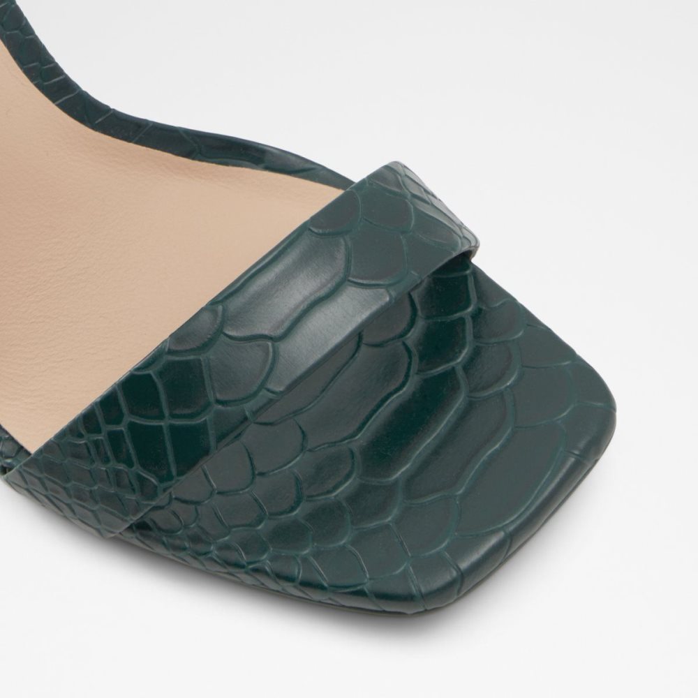 Női Aldo Afendaven High heel sandal - Stiletto heel Szandál Sötétzöld | 693-EBGTCX