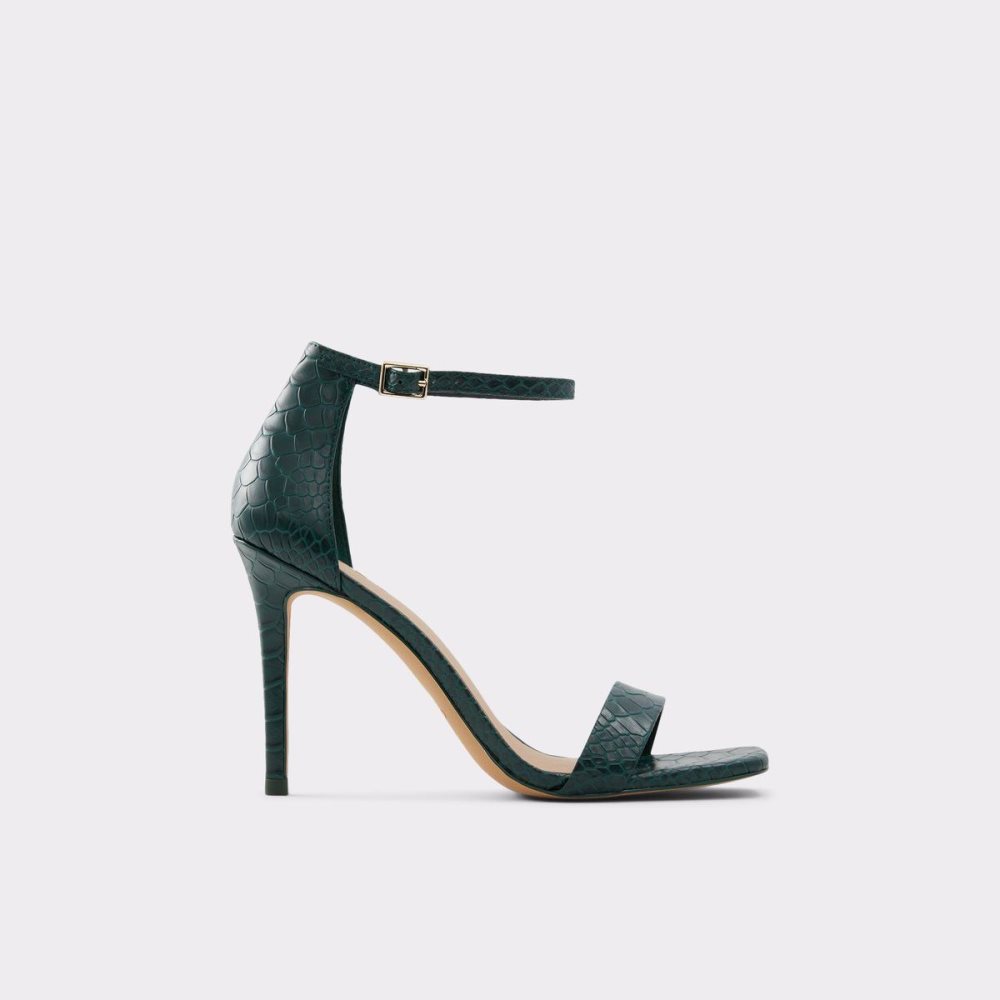Női Aldo Afendaven High heel sandal - Stiletto heel Szandál Sötétzöld | 693-EBGTCX