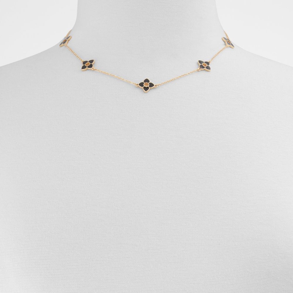 Női Aldo Agerisee Necklace Nyakláncok Fekete Arany | 427-TGQSUB