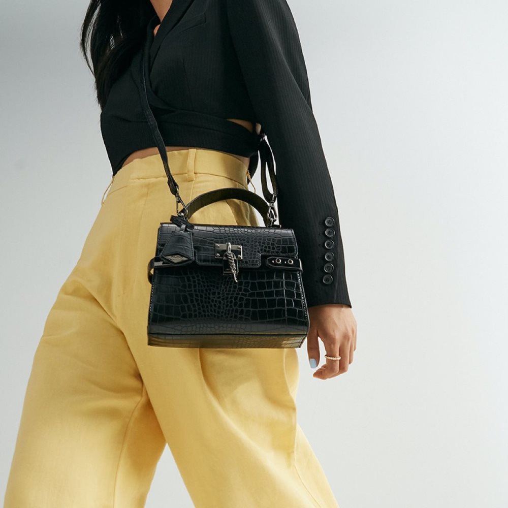 Női Aldo Agrolia Top handle bag Top Handle Bags Fekete | 571-NCFIPU