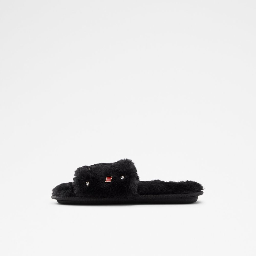 Női Aldo Alegrete Slippers Papucs Fekete Arany | 816-SNPUQM