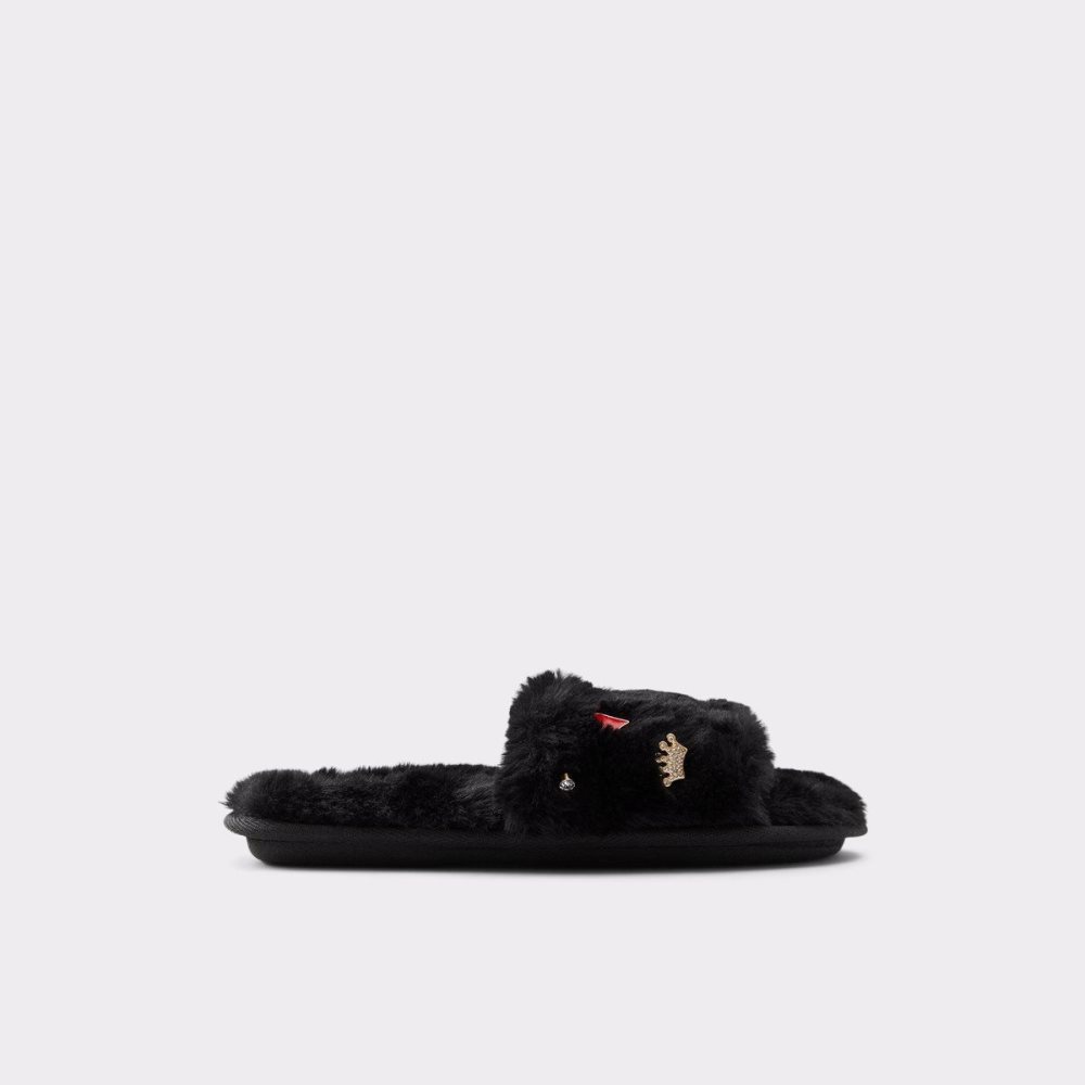 Női Aldo Alegrete Slippers Papucs Fekete Arany | 816-SNPUQM