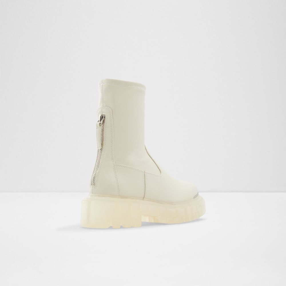 Női Aldo Alima Ankle boot - Lug sole Bokacsizma Fehér | 564-XFKOCD