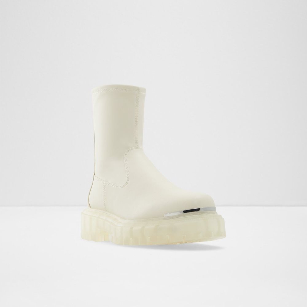 Női Aldo Alima Ankle boot - Lug sole Bokacsizma Fehér | 564-XFKOCD