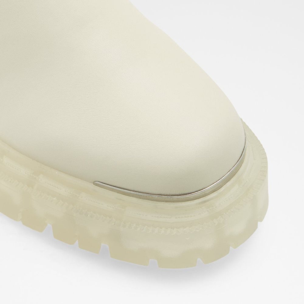 Női Aldo Alima Ankle boot - Lug sole Bokacsizma Fehér | 564-XFKOCD