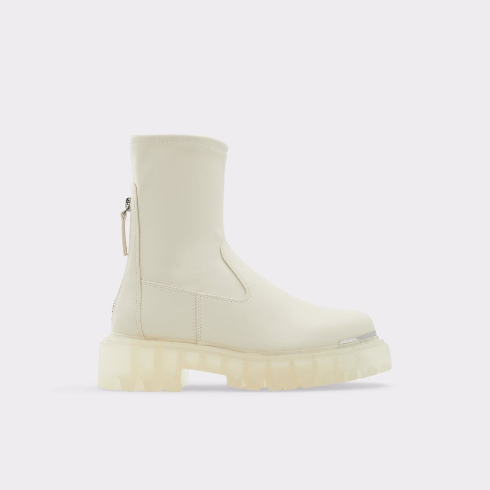 Női Aldo Alima Ankle boot - Lug sole Bokacsizma Fehér | 564-XFKOCD