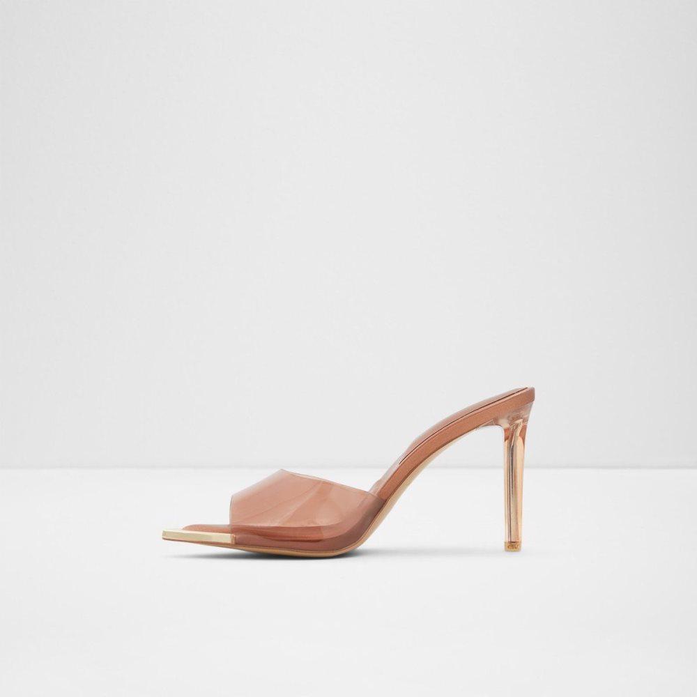 Női Aldo Annabrilden High heel sandal - Stiletto heel Magassarkú Sötétbézs | 052-TMQHUL