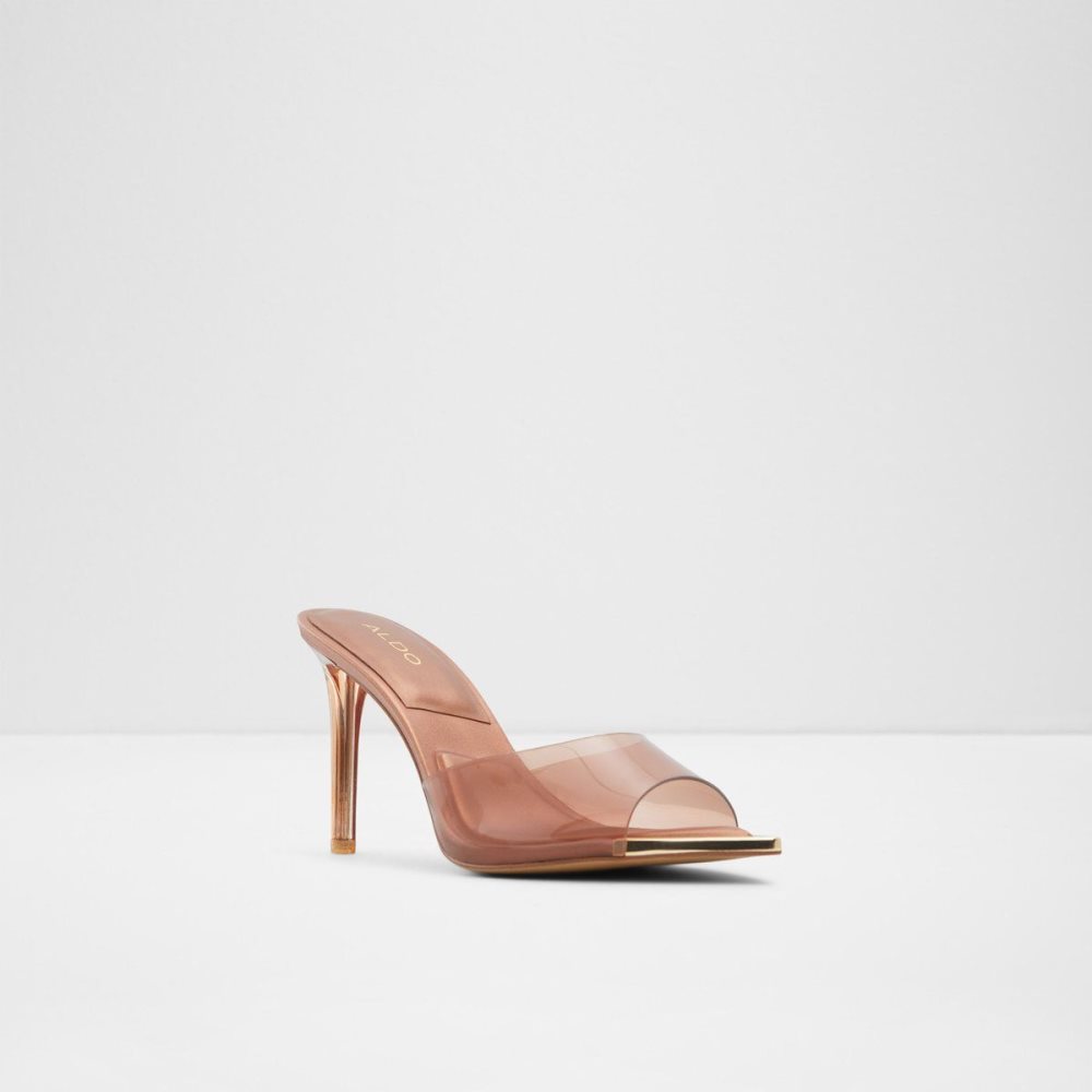 Női Aldo Annabrilden High heel sandal - Stiletto heel Magassarkú Sötétbézs | 052-TMQHUL
