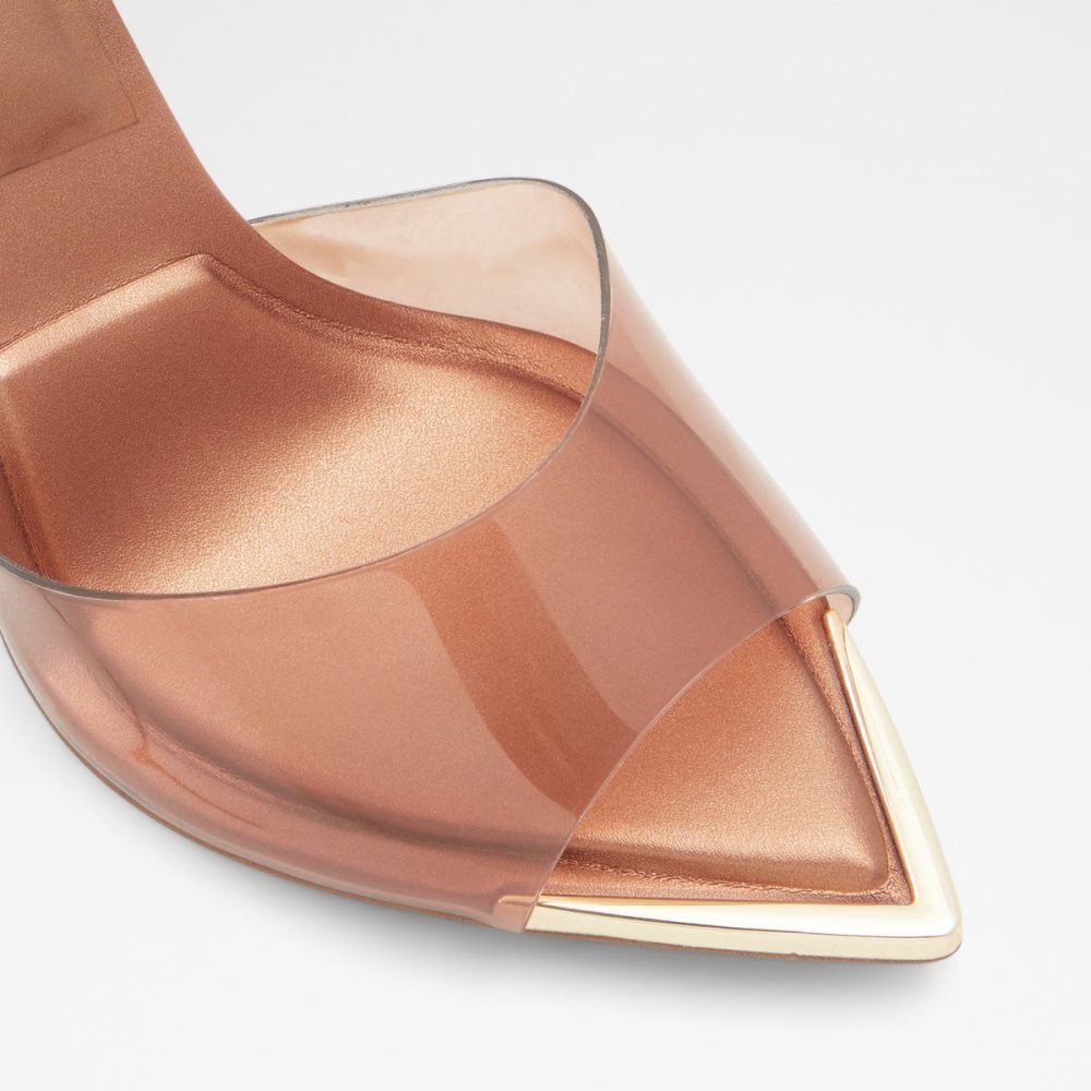 Női Aldo Annabrilden High heel sandal - Stiletto heel Magassarkú Sötétbézs | 052-TMQHUL