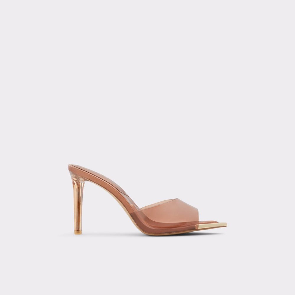Női Aldo Annabrilden High heel sandal - Stiletto heel Magassarkú Sötétbézs | 052-TMQHUL