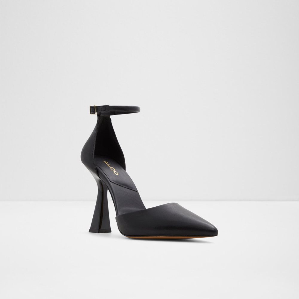 Női Aldo Ardcarn Strappy heeled shoe Blokk Sarkú Cipő Fekete | 062-IJLVTG