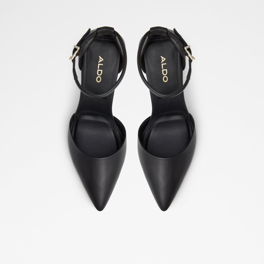Női Aldo Ardcarn Strappy heeled shoe Blokk Sarkú Cipő Fekete | 062-IJLVTG