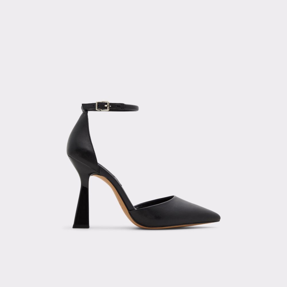 Női Aldo Ardcarn Strappy heeled shoe Blokk Sarkú Cipő Fekete | 062-IJLVTG