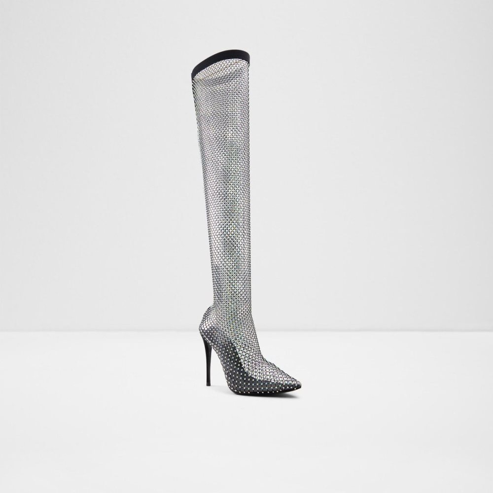 Női Aldo Arturi Over-the-knee boot - Stiletto heel Csizma Fekete | 748-OERNSF