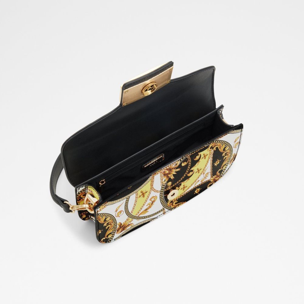 Női Aldo Bellomax Shoulder bag Válltáskák Fekete Arany | 104-VOCYIE