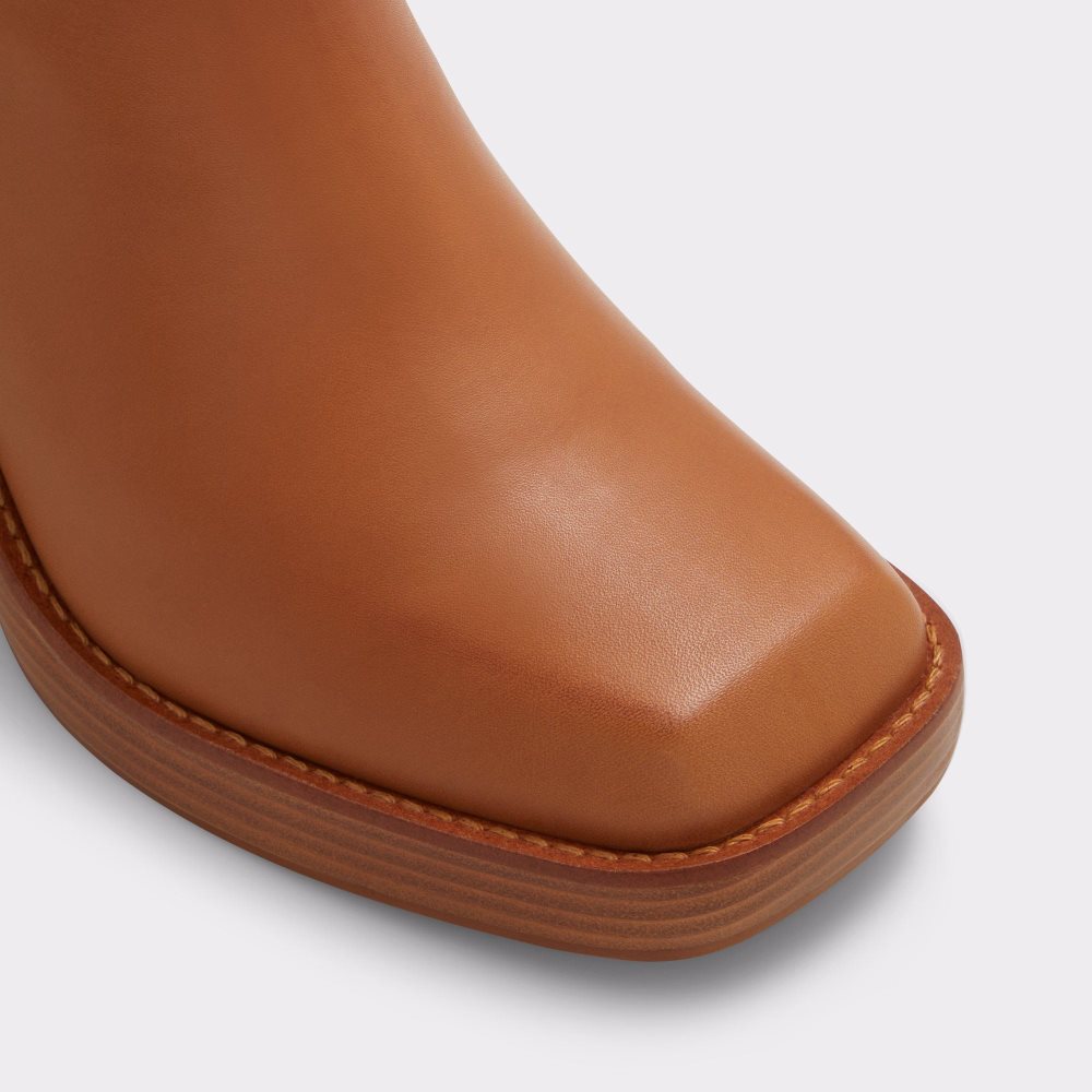 Női Aldo Benrubin Ankle boot - Block heel Bokacsizma Barna | 847-BCMWUV