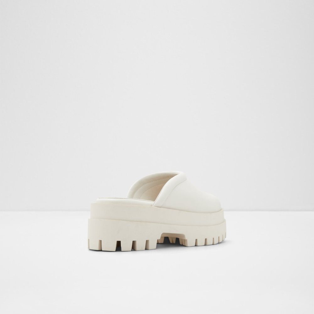 Női Aldo Biglease Platform Mule - Lug sole Loafers Fehér | 279-TXAJIH