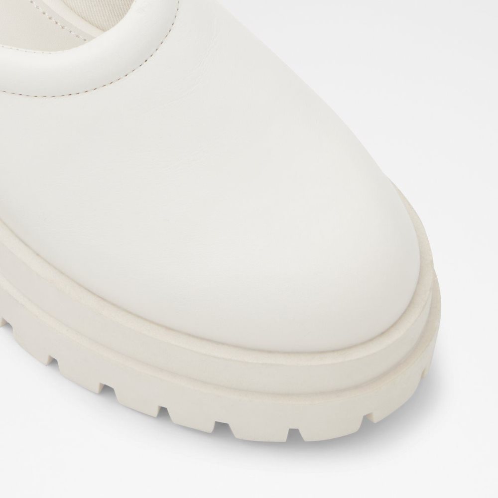 Női Aldo Biglease Platform Mule - Lug sole Loafers Fehér | 279-TXAJIH