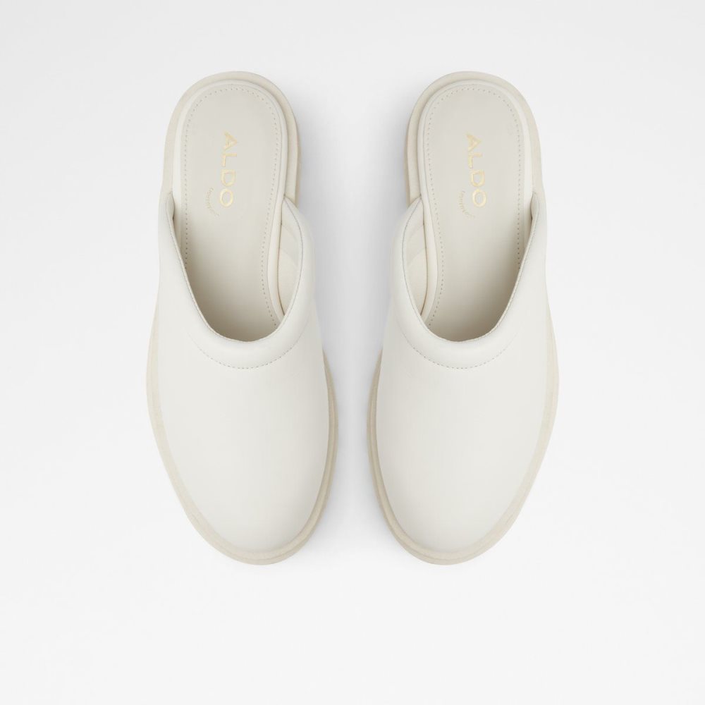 Női Aldo Biglease Platform Mule - Lug sole Loafers Fehér | 279-TXAJIH