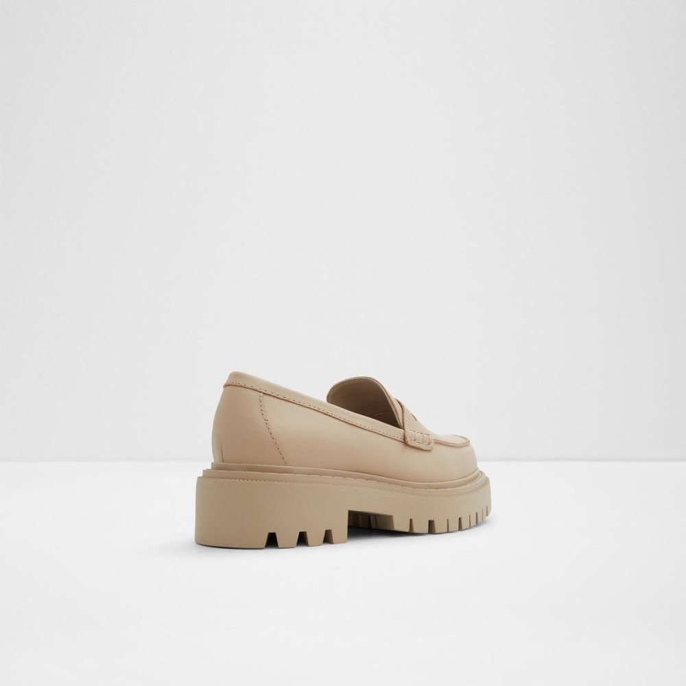 Női Aldo Bigstrut Loafers Bézs | 154-OBFYLM
