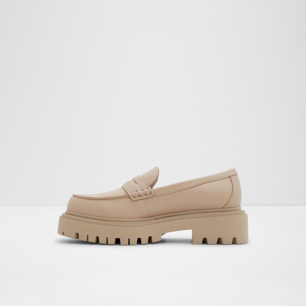Női Aldo Bigstrut Loafers Bézs | 154-OBFYLM