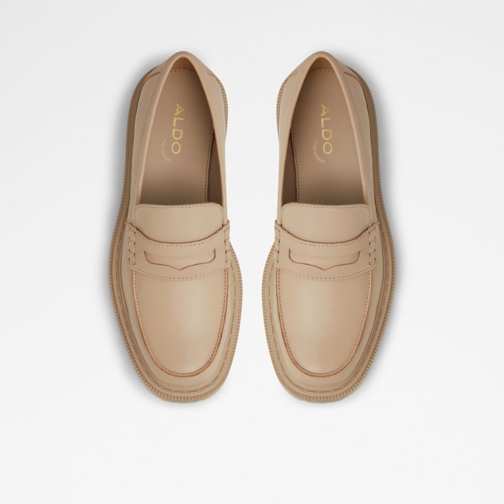Női Aldo Bigstrut Loafers Bézs | 154-OBFYLM