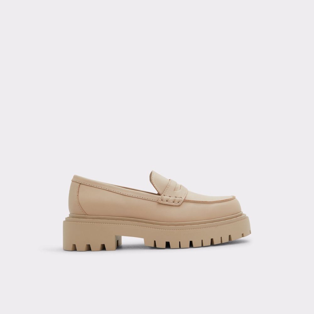 Női Aldo Bigstrut Loafers Bézs | 154-OBFYLM