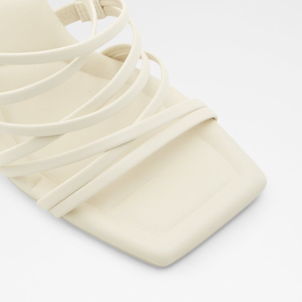 Női Aldo Bodisse Strappy heeled sandal - Stiletto heel Magassarkú Fehér | 489-RHTENW