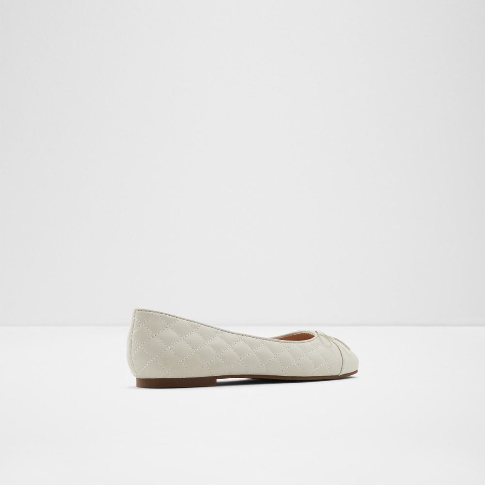 Női Aldo Braylynn Ballerina Balerina Cipő Fehér | 394-CDJZBV