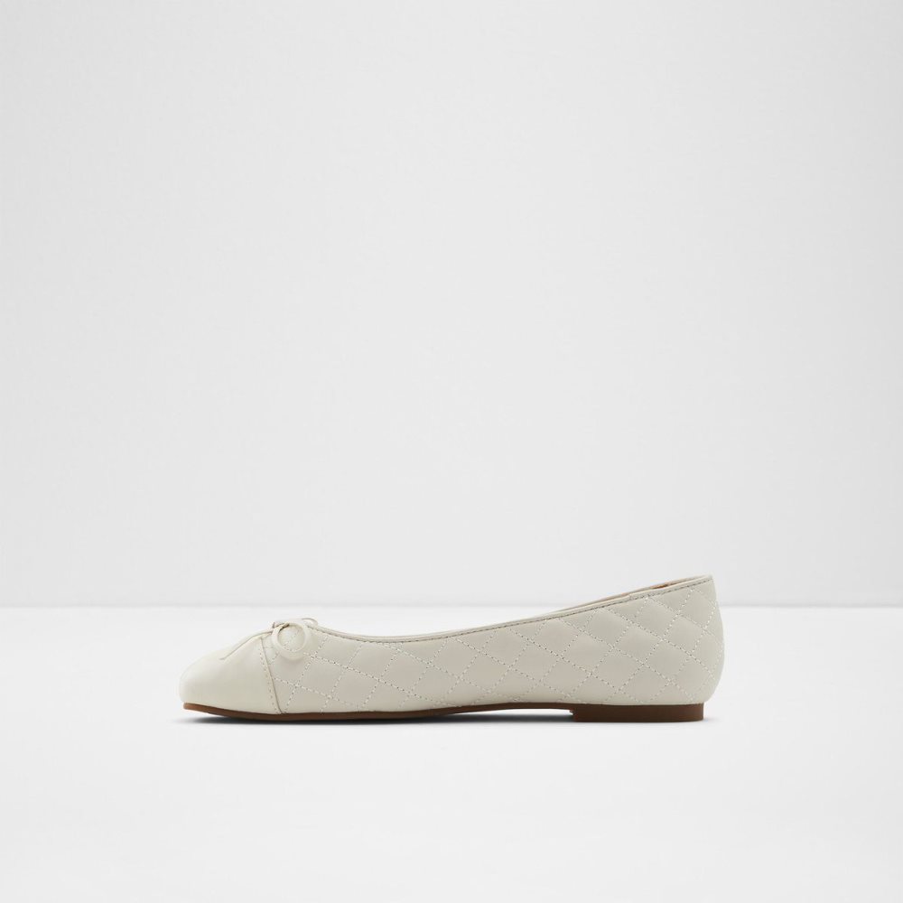 Női Aldo Braylynn Ballerina Balerina Cipő Fehér | 394-CDJZBV