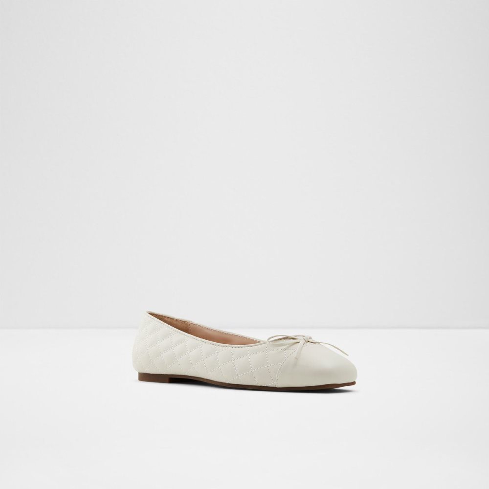 Női Aldo Braylynn Ballerina Balerina Cipő Fehér | 394-CDJZBV