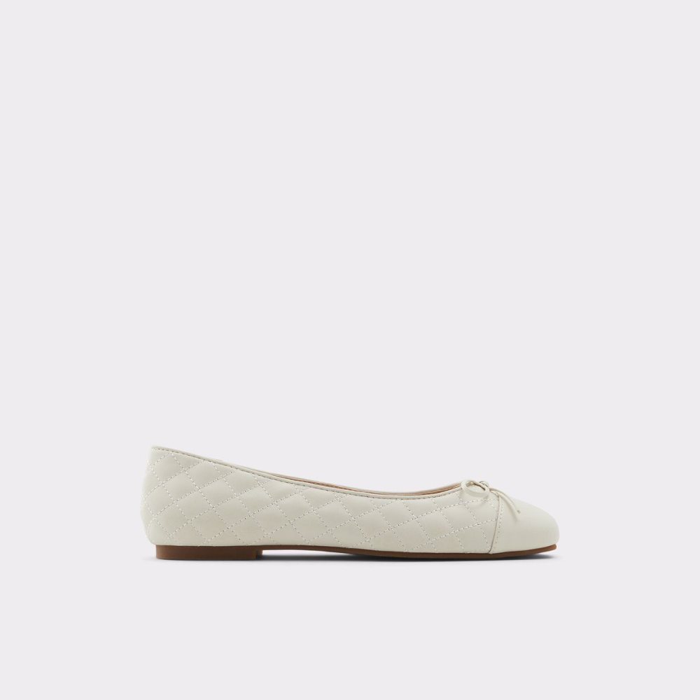 Női Aldo Braylynn Ballerina Balerina Cipő Fehér | 394-CDJZBV