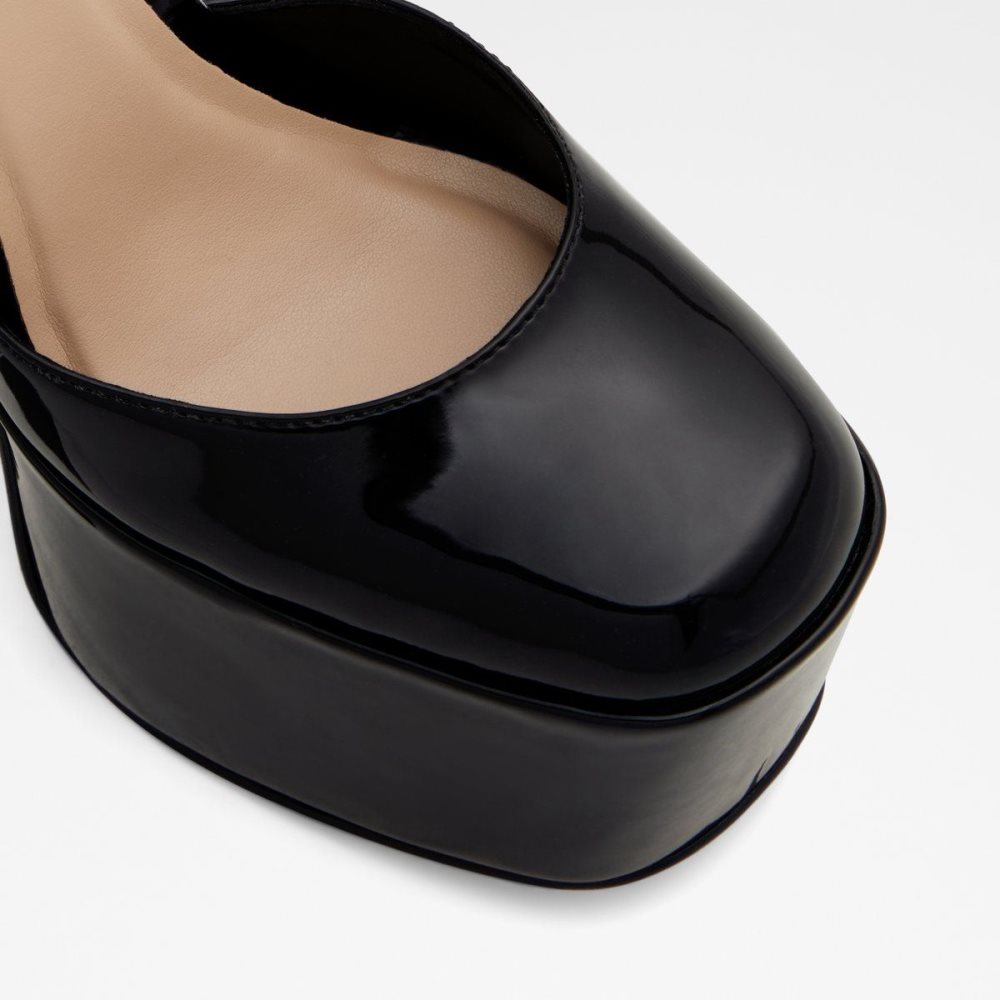 Női Aldo Craybaen Ankle strap heeled shoe - Plateforme Platform Cipő Fekete | 243-WFESLQ