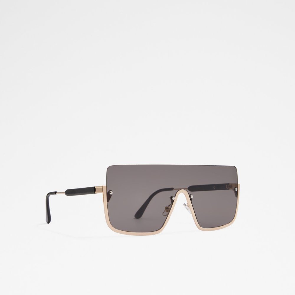 Női Aldo Danet Shield sunglasses Napszemüveg Fekete Arany | 023-DFBZVG