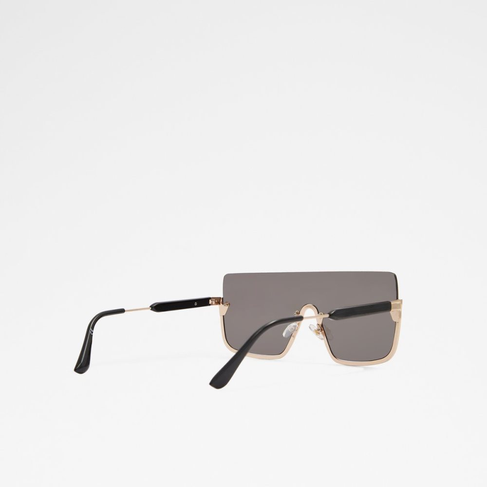 Női Aldo Danet Shield sunglasses Napszemüveg Fekete Arany | 023-DFBZVG