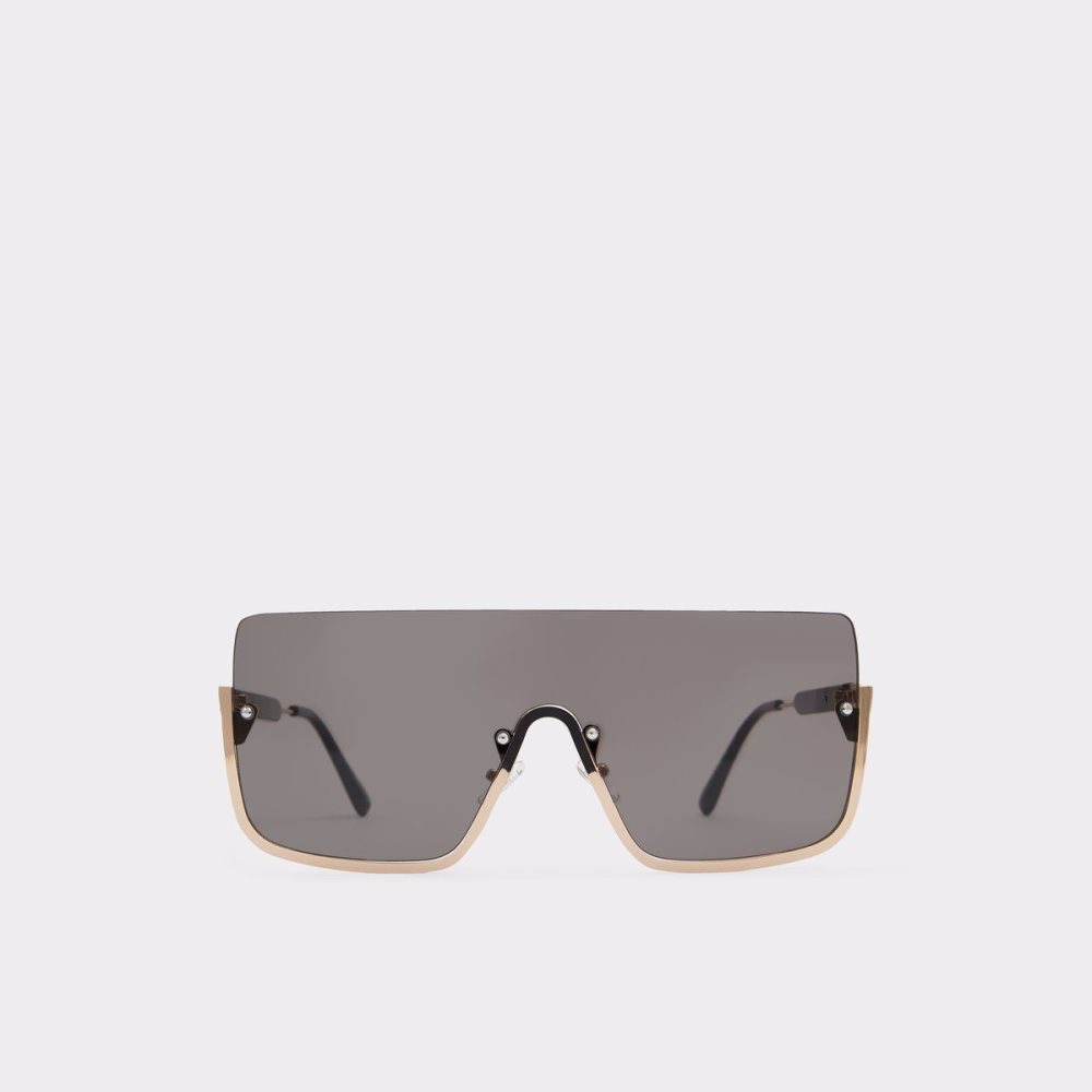 Női Aldo Danet Shield sunglasses Napszemüveg Fekete Arany | 023-DFBZVG