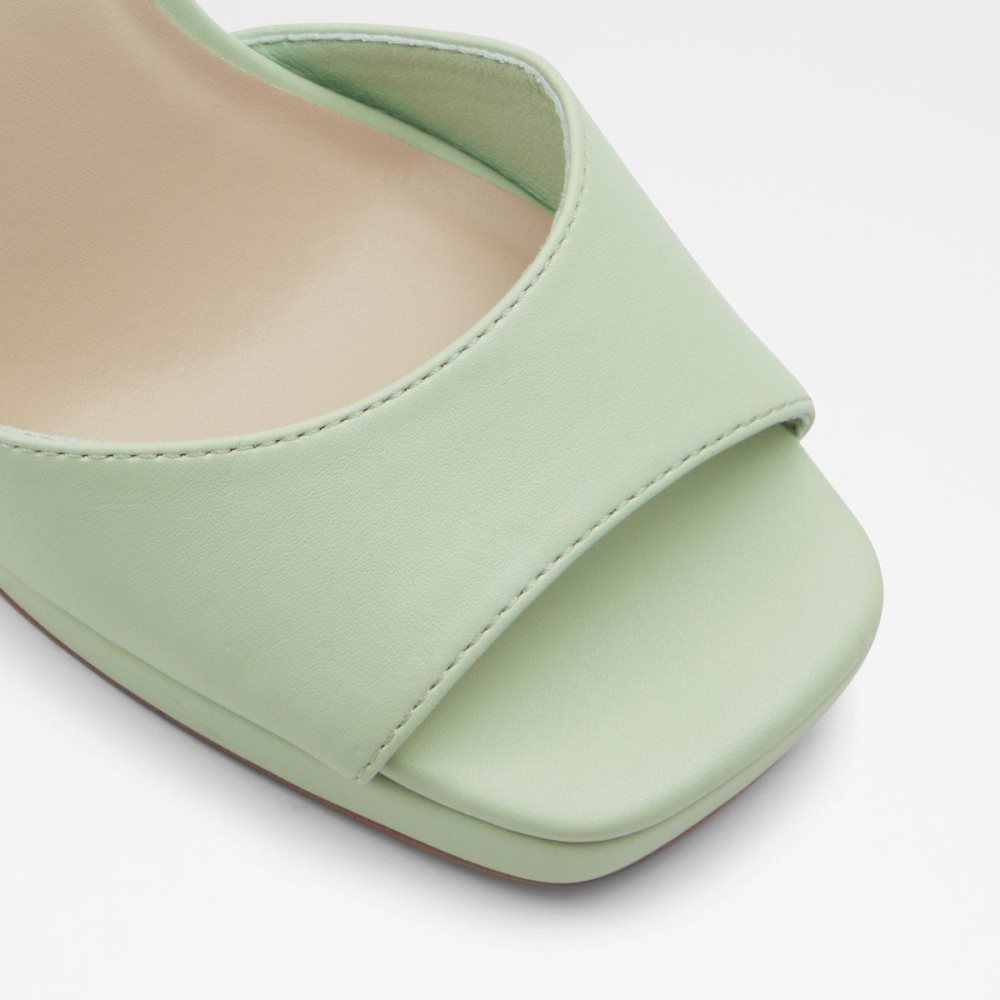 Női Aldo Daphnee High heel sandal - Platform Blokk Sarkú Cipő Világos Zöld | 719-RPATLZ