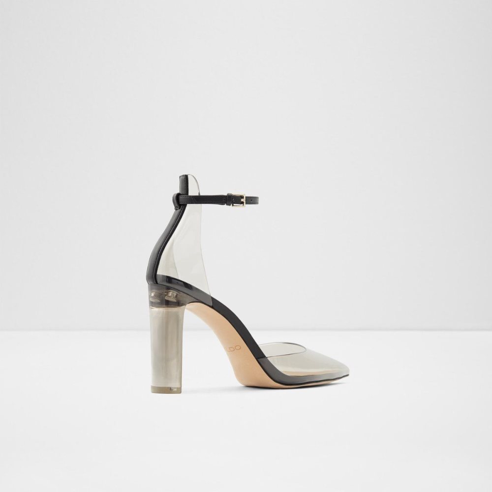 Női Aldo Deedee Strappy heeled shoe - Cup sole Magassarkú Fekete | 258-XTDRIL