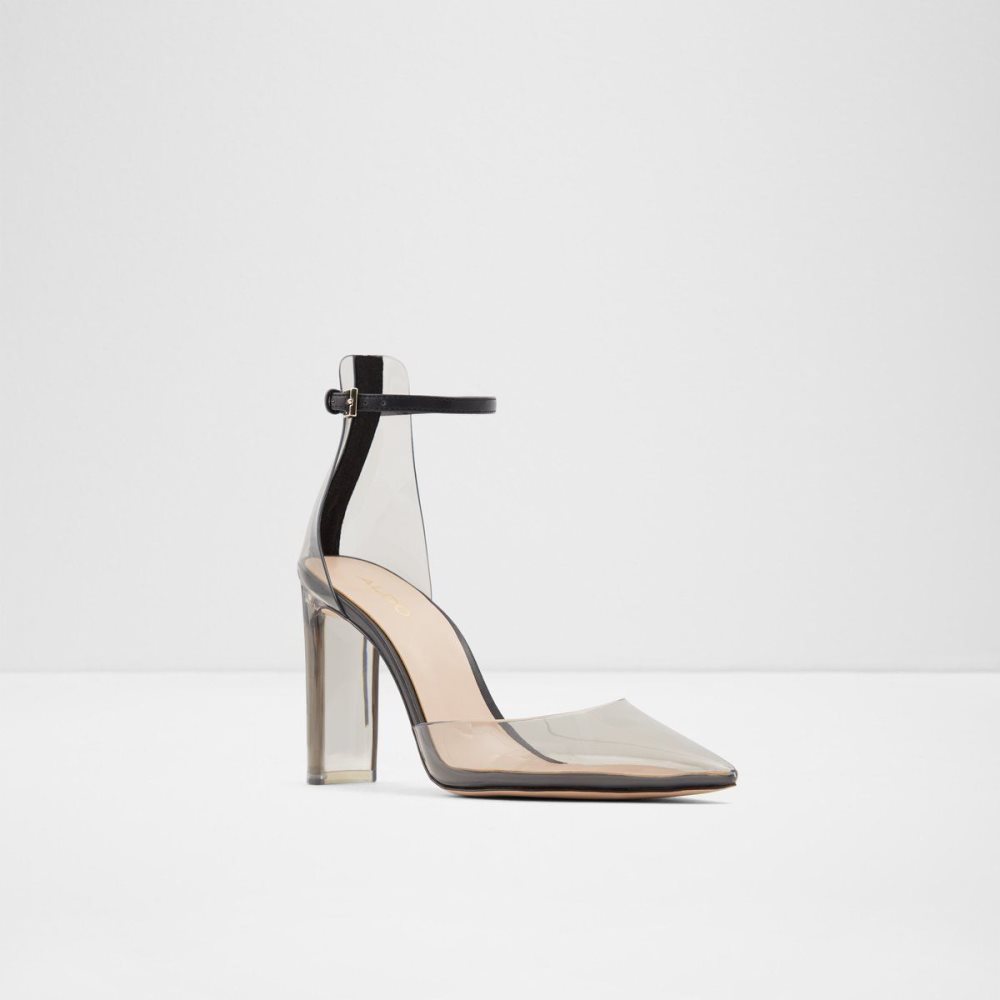 Női Aldo Deedee Strappy heeled shoe - Cup sole Magassarkú Fekete | 258-XTDRIL