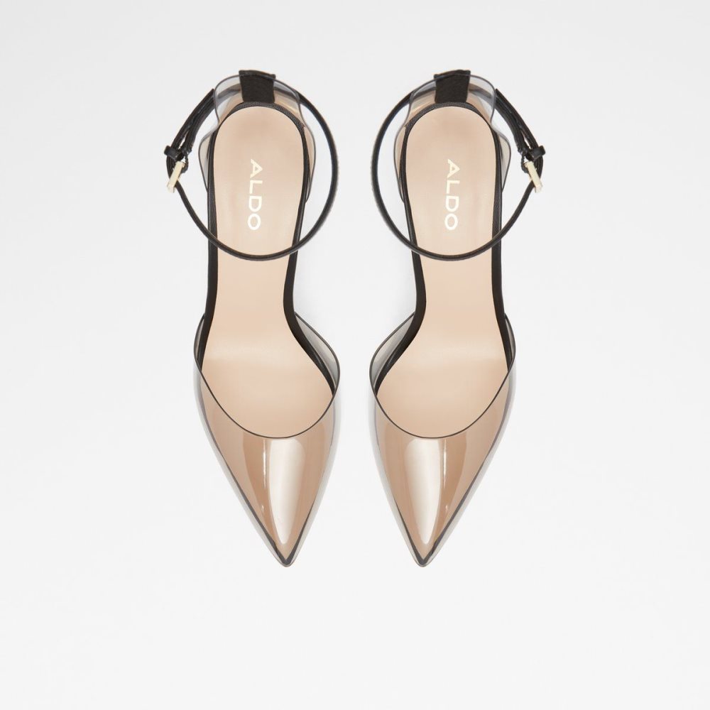Női Aldo Deedee Strappy heeled shoe - Cup sole Magassarkú Fekete | 258-XTDRIL