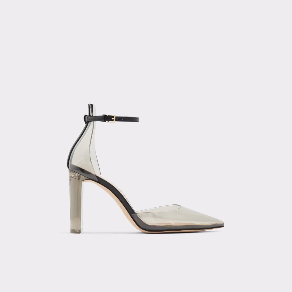 Női Aldo Deedee Strappy heeled shoe - Cup sole Magassarkú Fekete | 258-XTDRIL