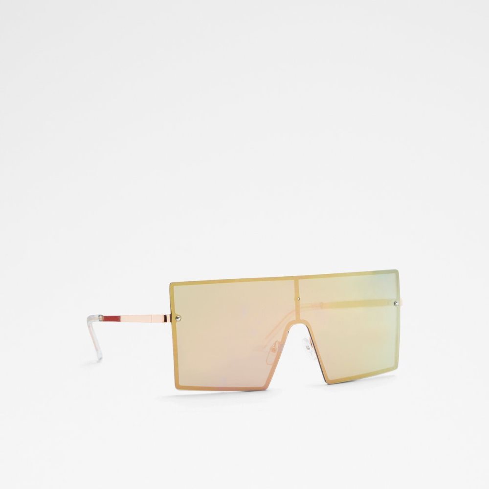 Női Aldo Dwawen Shield sunglasses Napszemüveg Rózsaszín Arany | 527-IPGMNR