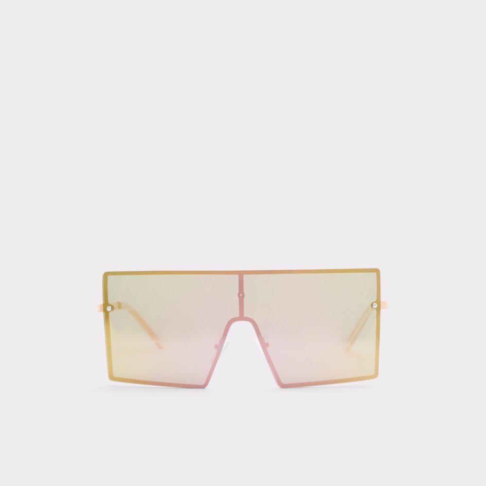 Női Aldo Dwawen Shield sunglasses Napszemüveg Rózsaszín Arany | 527-IPGMNR