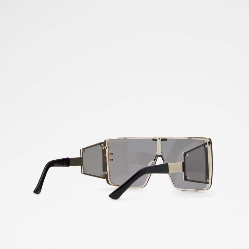 Női Aldo Ebabrissi Square sunglasses Napszemüveg Fekete Arany | 467-HPQIGC